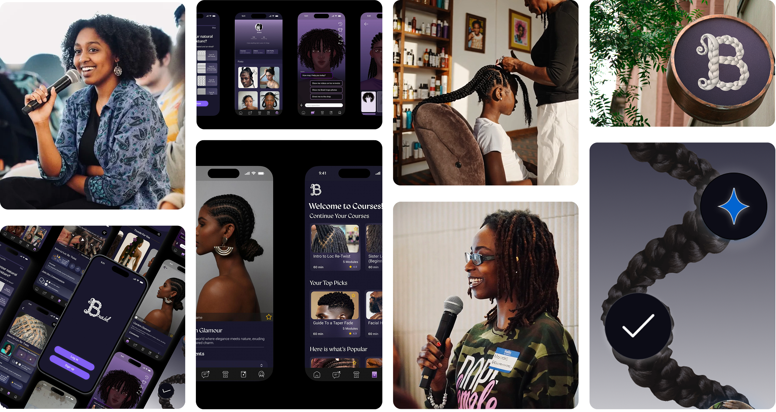 Braid — interface, identity, and community imagery