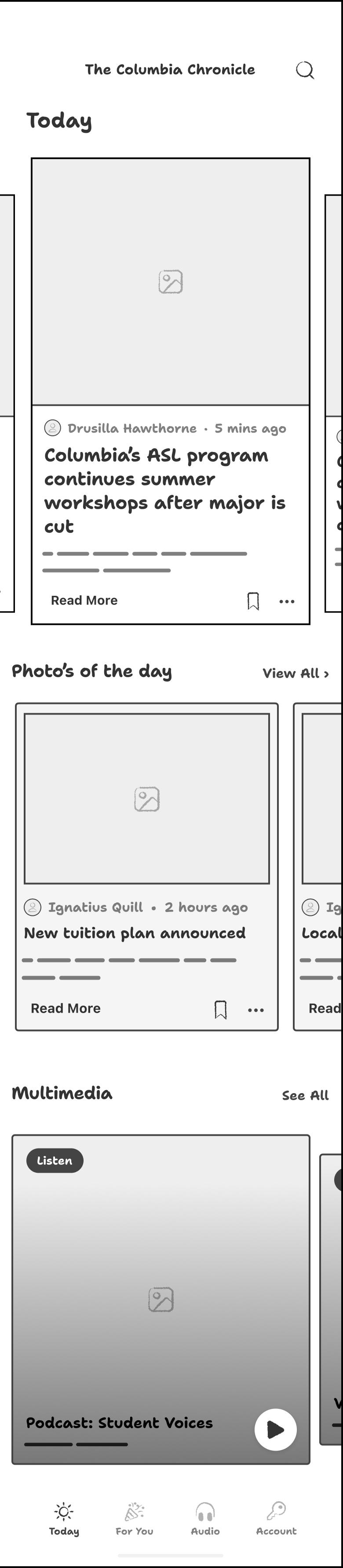 Today feed