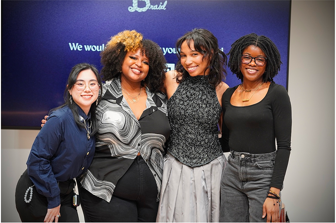 The Braid team at a Braid launch event